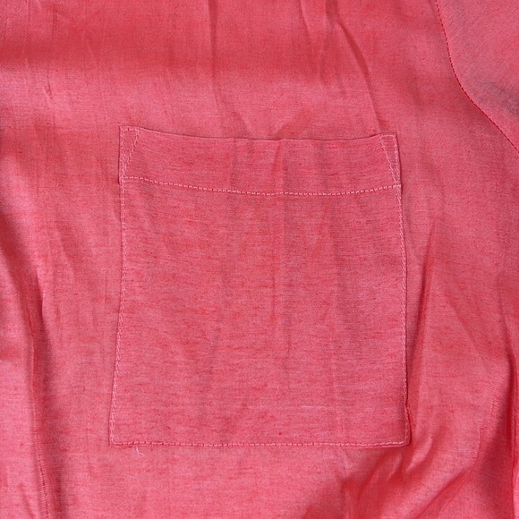 grand & greene coral button down blouse - Picture 8 of 10